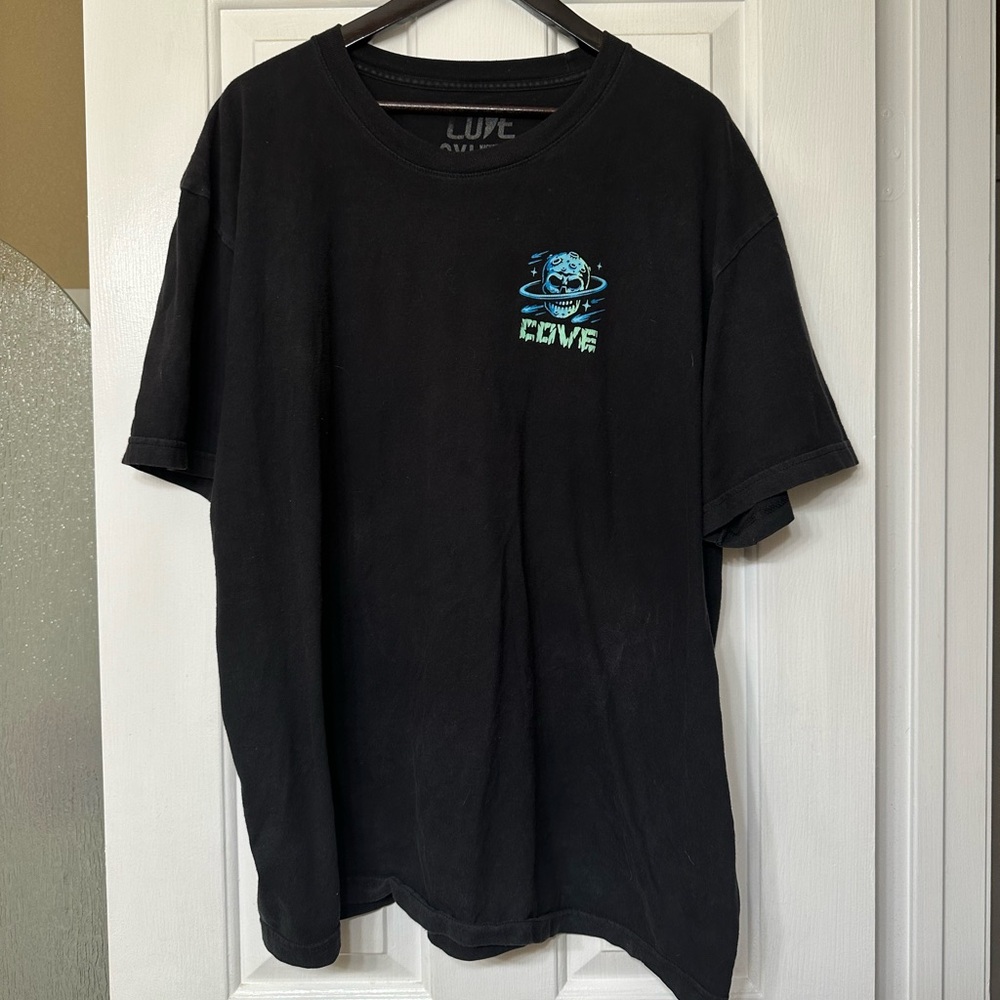 Cove Men’s Short Sleeve Shirt 100% Cotton 2XL Big Print Graphics Vintage